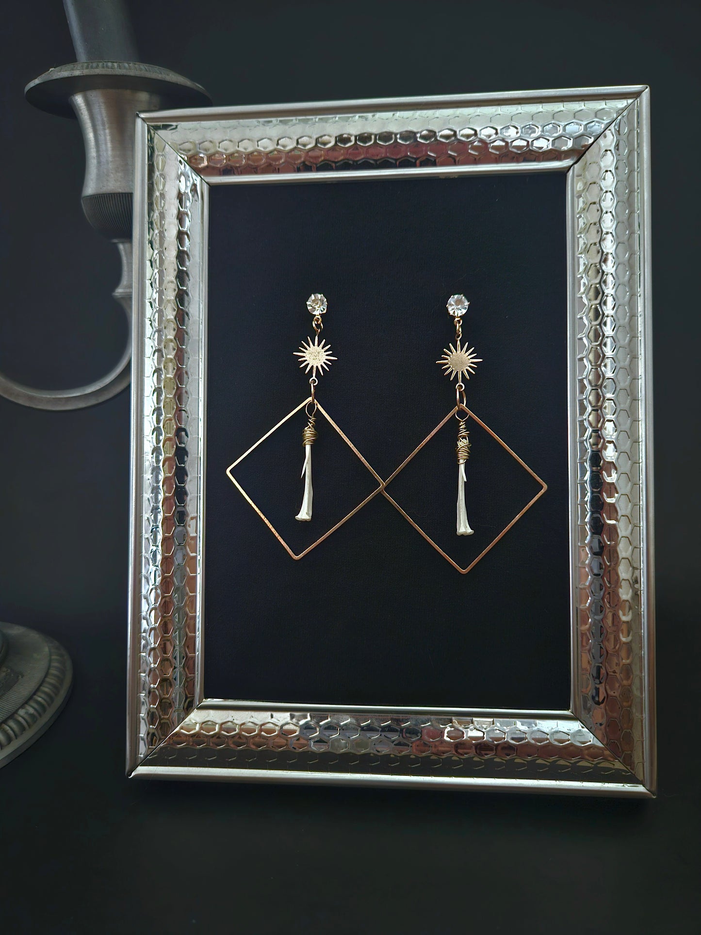 Rat tibia sunkissed earrings
