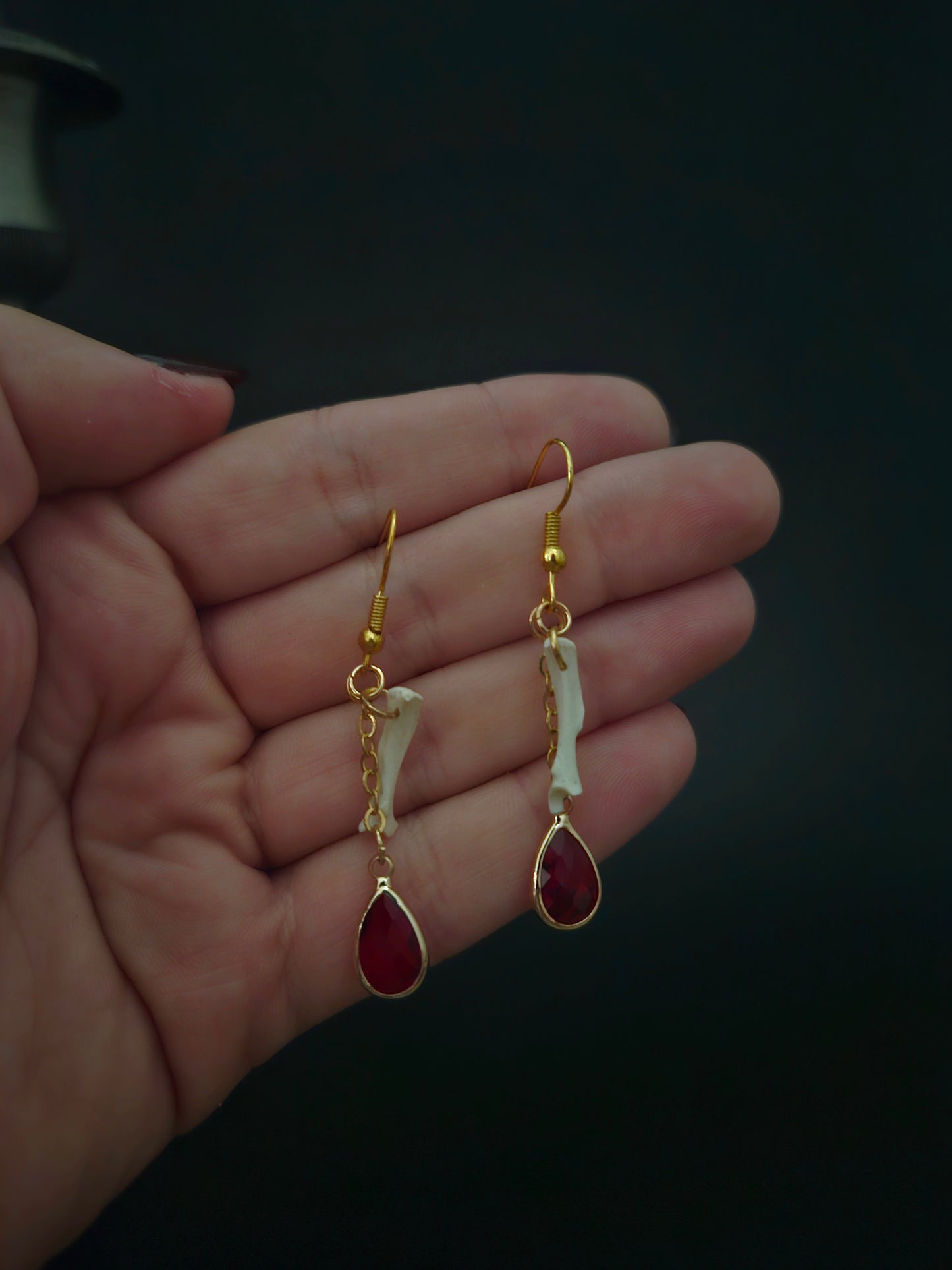 Rat femur golden dangles