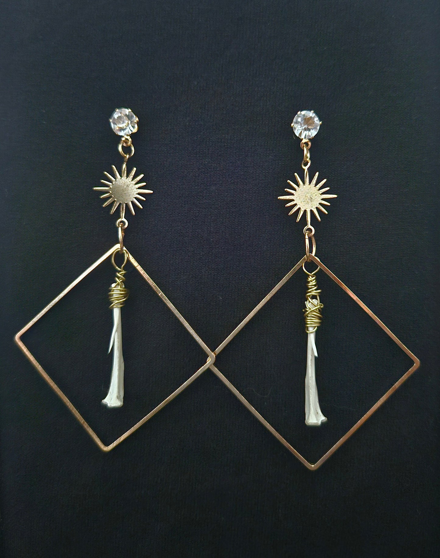 Rat tibia sunkissed earrings