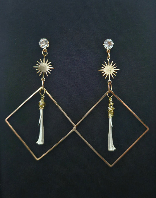 Rat tibia sunkissed earrings