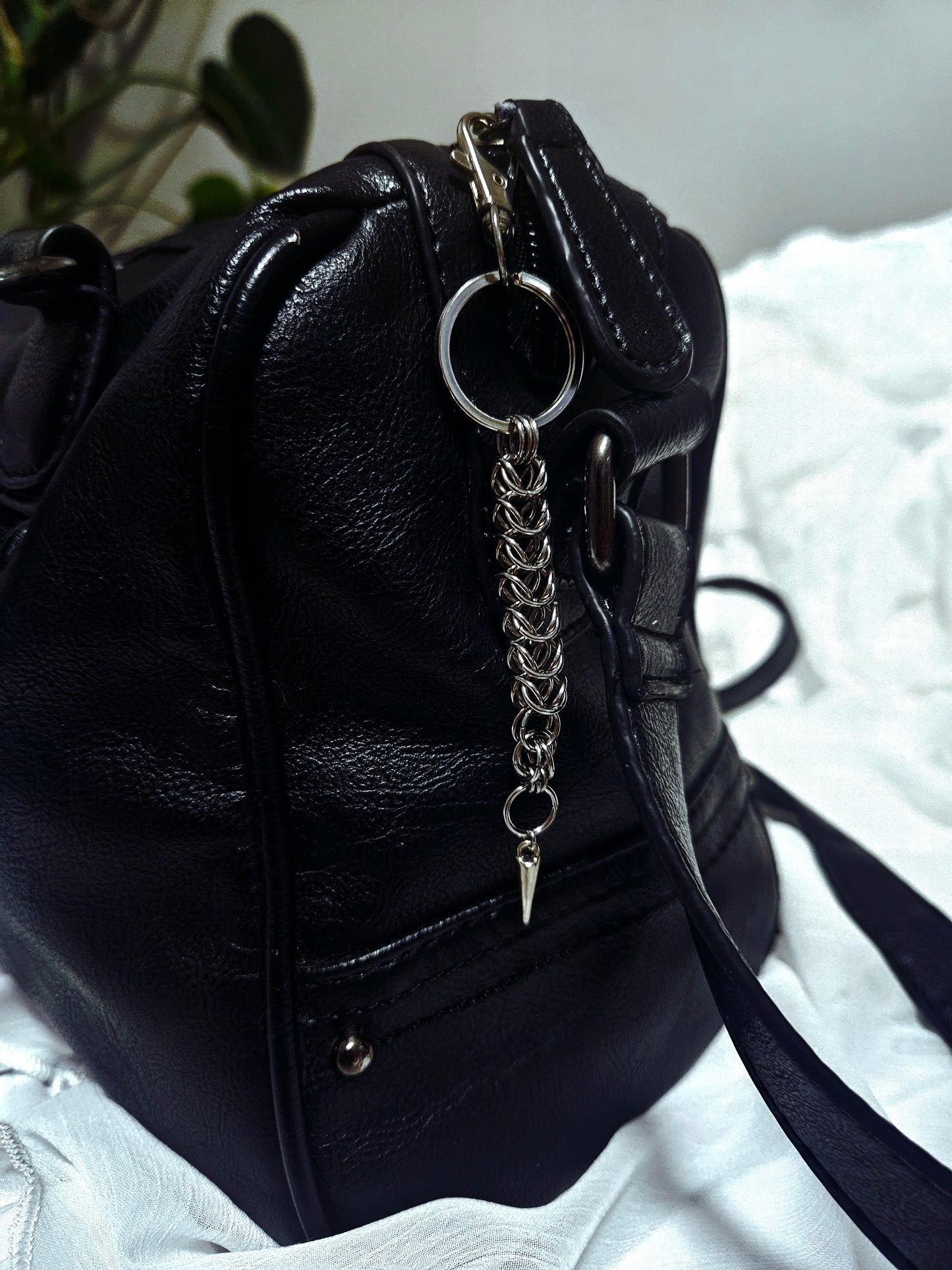Scorpion tail keychain