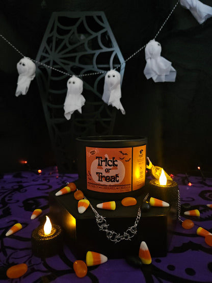 Lavender crow X Links&Bones Trick or Treat surprise inside candle
