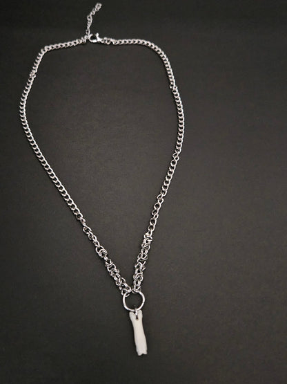 Cat bone necklace