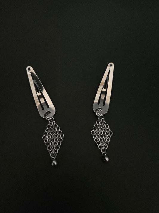Diamond hair clips